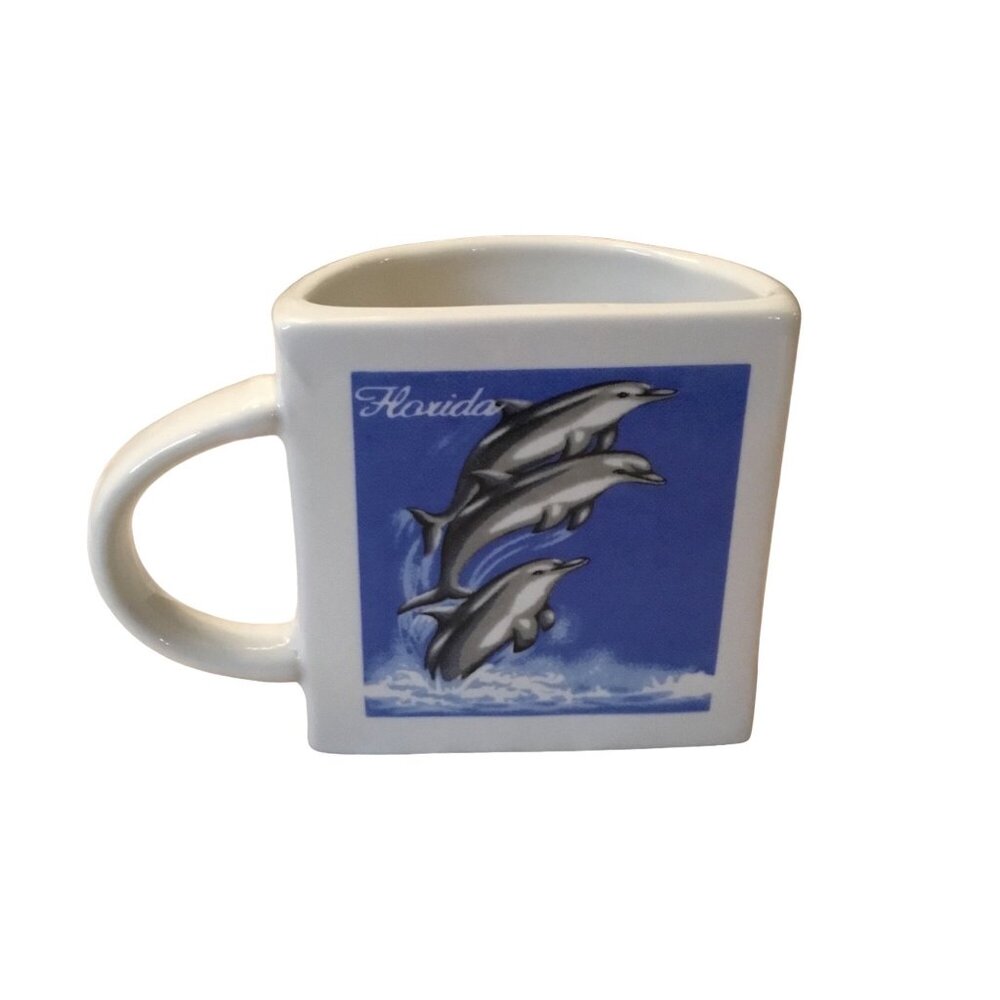 Half a Cup Florida Souvenir Coffee Cup 3.5" H x 3.5" W